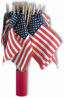 41192 4 x 6 in. US Hand Flag- Pack Of 48