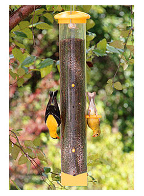 Picture of Woodlink NAWLMTF 6 Port Finch Tube Feeder- Yellow