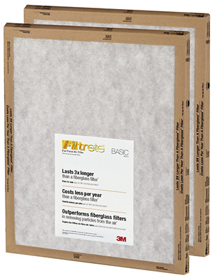 Picture of 3M FPA01-2PK-24 White Flat Panel Filtrate Filter- 16 x 25 x 1 in. - Pack of 24