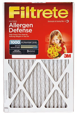 Picture of 3M 9820-6 Red Micro Allergen Filtrate Filter, 12 x 24 x 1 in. - Pack of 6