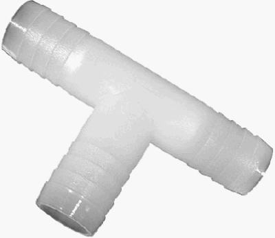 53724-10 0.63 in. Nylon Hose Barb Tee, Pack of 5