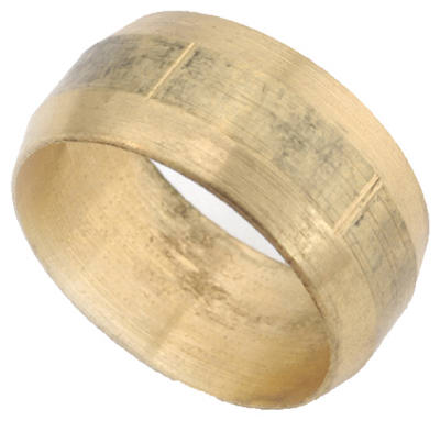 700060-04 0.25 in. Brass Compression Sleeve, Pack of 10