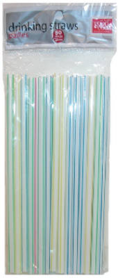 Picture of Bradshaw 24990 50 Count White Jumbo Straws- Pack of 6