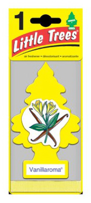U1P-10105 Vanillaroma Little Tree Air Fresheners - Yellow- Pack Of 24
