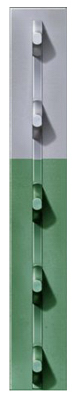 Picture of Chicago Heights Steel FRPT12500056G4N 1.25 in. x 5 ft. 6 in. Green Studded T-Post&#44; Pack Of 5