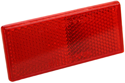 Picture of Clean Rite B178SRW Rectangle Stick On Reflector - Red&#44; 2 Pack&#44; Pack Of 3