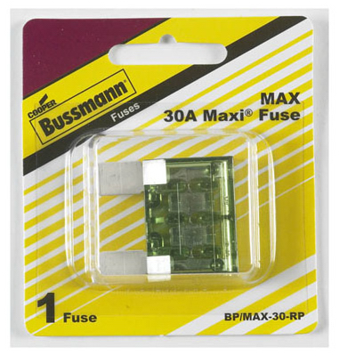 Picture of Cooper Bussmann BP-MAX-30-RP 30A Maxi Blade Fuse- Pack Of 5