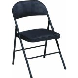 Picture of Cosco 14-995-TMS4 Metal Folding Chair - Black, Pack Of 4