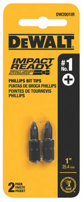 Picture of Dewalt Accessories DWA1PH1IR2 2 Pack - Impact Ready- 1 Phillips 1 in. Bit - Pack Of 5