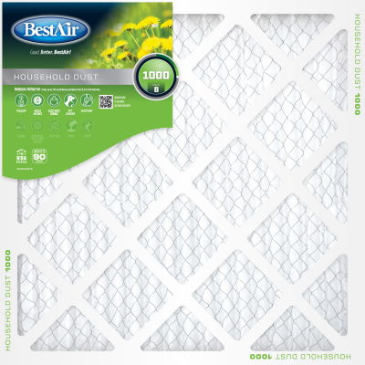 BestAir 128114 24 x 1 in. Standard Pleated Air Filter - Pack Of 12