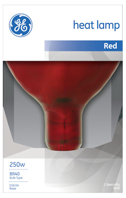 37771 250W Red Infrared Heat Reflector Light Bulb - Pack Of 6
