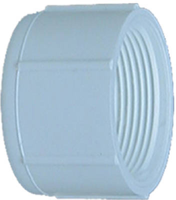 30165 0.5 in. White Cap Threaded - Pack Of 10