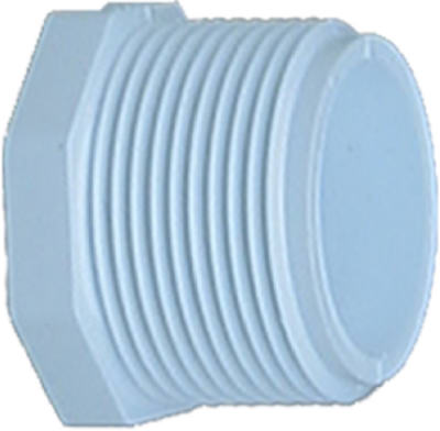 31805 0.5 in. Male Pipe Thread Plug White, Pack of 10