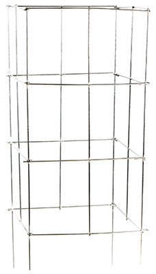Picture of Glamos Wire 701642 42 in. Heavy Duty Galvanized Stackable Square Folding Plant Support&#44; Pack Of 10