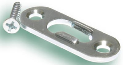 122211 0.56 W x 1.63 L in. Single Light Duty Keyhole Hanger - 2 Pack