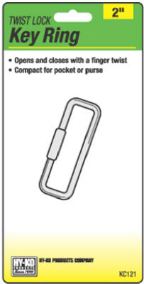 Hy-Ko Products KC121 Twist Lock Key Ring- - Pack Of 5