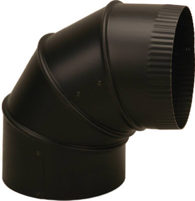 BM0346 4in. 28 GA Black Adjustable Elbow - Pack of 4 - Durable Construction