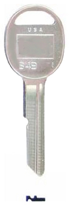 B49-S1098B 1 x 0.1 in. Ilco Key Blank B-Keyway For General Motors Doors & Trunk, Pack Of 10