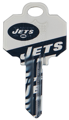 Picture of Kaba KCKW1-NFL-JETS 4 x 0.25 in. NFL Jets Team Key Blank For Kwikset Locksets&#44; Pack Of 5