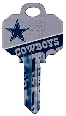 Picture of Kaba KCKW1-NFL-COWBOYS 4 x 0.25 in. NFL Cowboys Team Key Blank- Pack Of 5