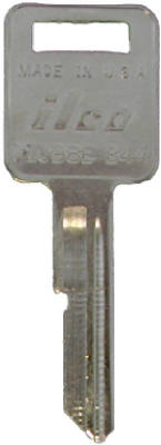 B44-P1098E 0.8 x 0.1 in. Ilco Key Blank E-Keyway For General Motors Ignitions- Pack Of 10