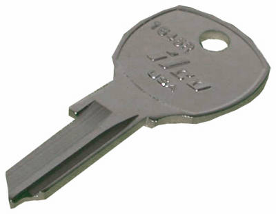 1646R 0.09 x 0.09 in. Ilco Nickel Plated Brass USPS Mailbox Reverse Profile Key Blank- Pack Of 10