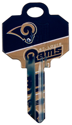 Picture of Kaba KCKW1-NFL-RAMS NFL Rams Team Key Blank- Pack of 5