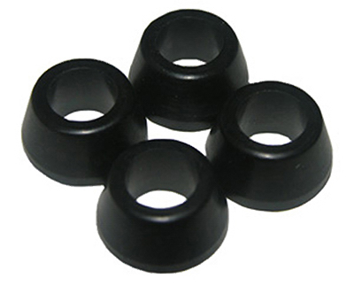 02-2203 4 Pack 2 Rubber Cone Washer - 0.5 x 0.38 in.- Pack Of 6