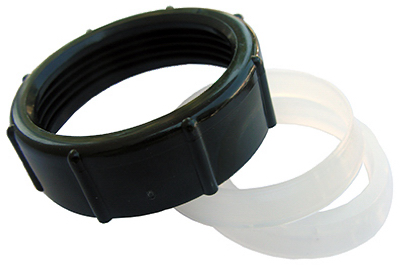 03-1841 1.5 in. Black Plastic Slip Joint Nut Kit - Pack Of 6