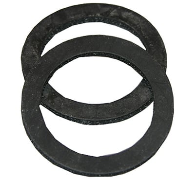 02-2053 2 Pack, 1.5 in. Rubber Cloth Inserted Tailpiece Washers - Pack Of 6
