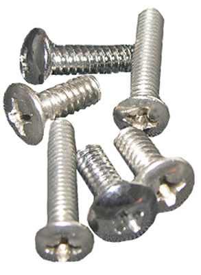 XS-600 Chrome Plated Faucet Handle Screw - Pack Of 6