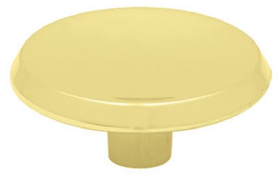 P65015H-PB-C 1.50 in. Diameter- Brass Plated- Concave Round Knob