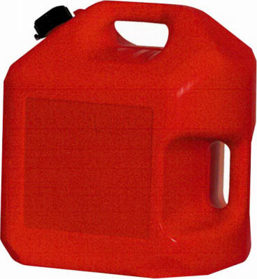 6119 5 Gallon Self Venting Plastic Gasoline Can - Red