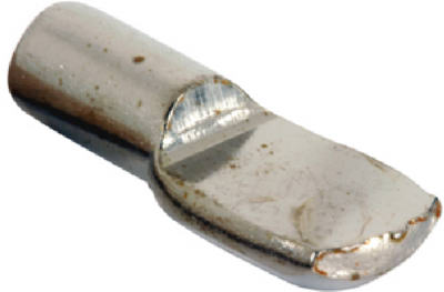 Prime Line 242158 5 Mm. Dia. Nickel Plated Shelf Support Peg - 8 Pack- Pack Of 6