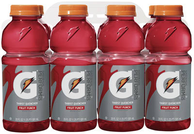 20806 20 oz. Fruit Punch Flavor Drink - 8 Pack- Pack Of 3 -  Gatorade, 114608