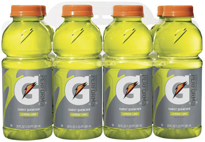 Picture of Gatorade 20805 20 oz. Lemon Lime Flavor Drink - 8 Pack- Pack Of 3