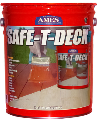 Picture of Ames Research Laboratories SD5TW Water Base High Strength Elastomeric Deck & Floor Coating - 5 Gallon- Tintable White