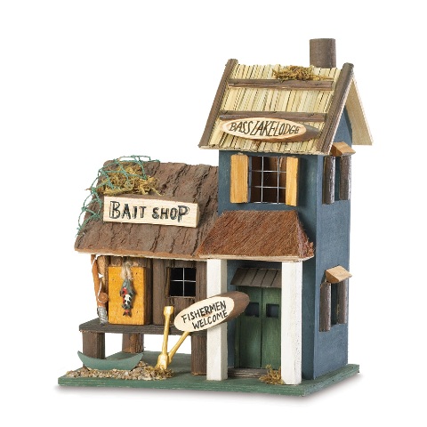 Picture of Eastwind Gifts 31245 Bass Lake Lodge - Wood Bird House