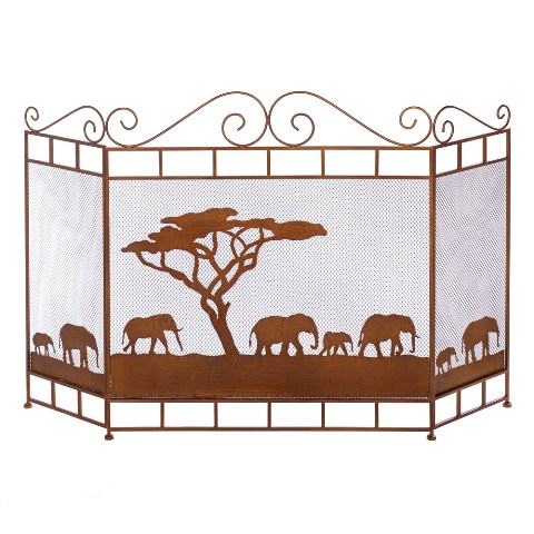 Picture of Eastwind Gifts 10016673 Wild Savannah Fireplace Screen