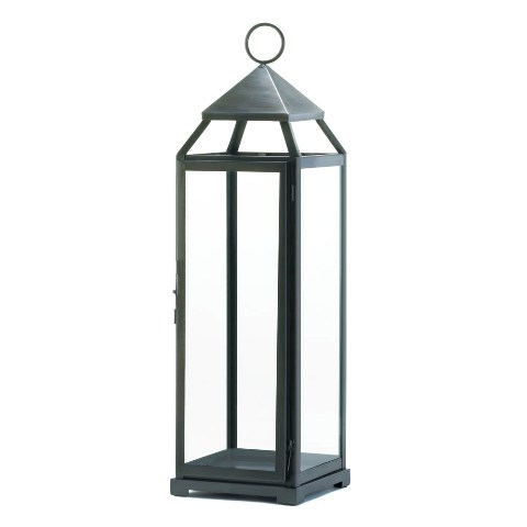 Picture of Eastwind Gifts 10016912 Tall Brushed Silver Lantern