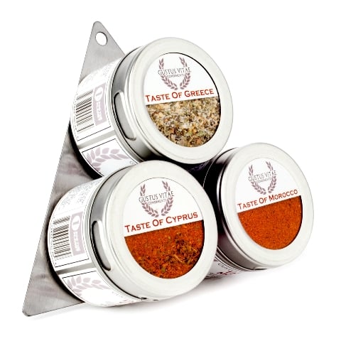 Taste of the Mediterranean - 3 Magnetic Tins
