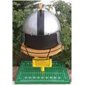Sports Grills Touch Down 3000 Portable Charcoal BBQ, Silver & Black Sports Grills Touch Down 3000 Portable Charcoal BBQ, Silver & Black