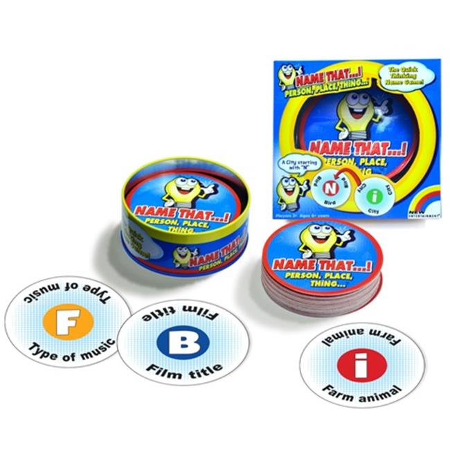 Intex Entertainment 1982 Name That Person Place Thing Card Game