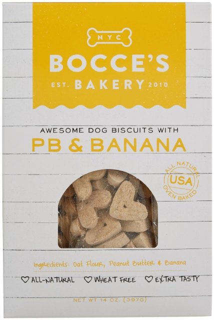 Picture of Bocces Bakery 856019005211 14 oz. Dog Biscuits - PB & Banana