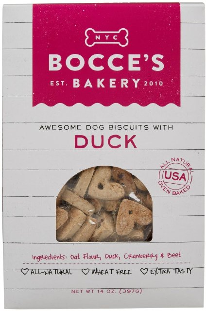 Picture of Bocces Bakery 856019005259 14 oz. Dog Biscuits - Duck & GF