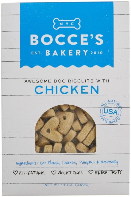 Picture of Bocces Bakery 856019005235 14 oz. Dog Biscuits - Chicken & Pumpkin