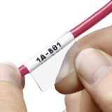 Self-Laminating Vinyl Wire & Cable Label - Clear & White