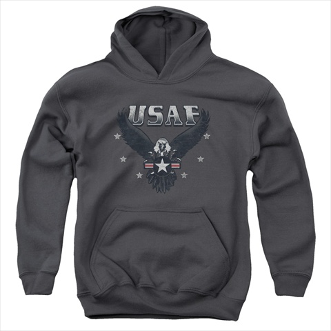 Picture of Air Force-Incoming - Youth Pull-Over Hoodie- Charcoal - Small