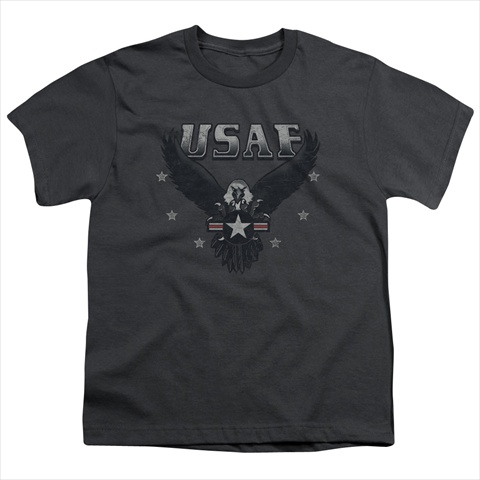 Picture of Air Force-Incoming - Short Sleeve Youth 18-1 Tee&#44; Charcoal - Small