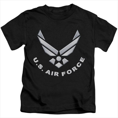 Picture of Air Force-Logo - Short Sleeve Juvenile 18-1 Tee&#44; Black - Medium 5-6